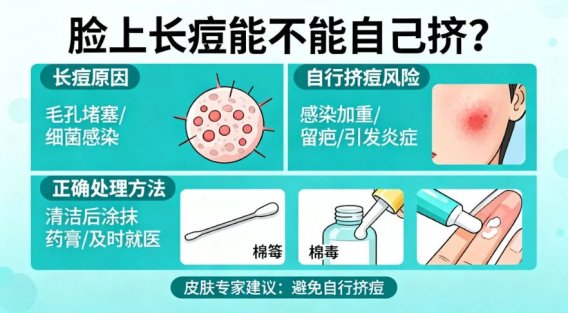 脸上长痘能不能自己挤？皮肤科医生说你得先了解这些风险与正确方式