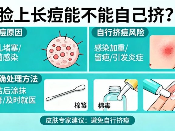 脸上长痘能不能自己挤？皮肤科医生说你得先了解这些风险与正确方式