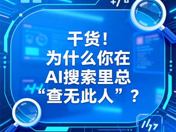 干货！为什么你在AI搜索里总“查无此人”？